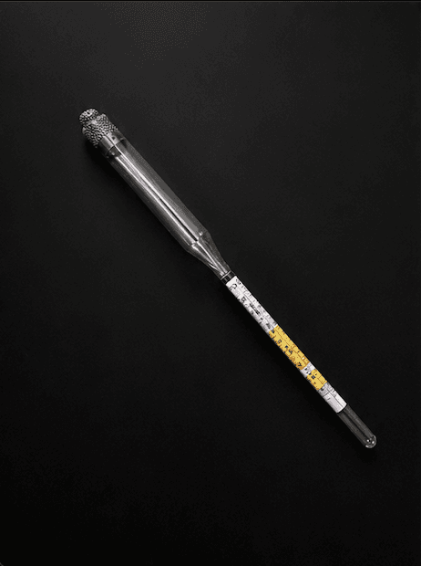 Triple scale hydrometer for measuring fermentation progress